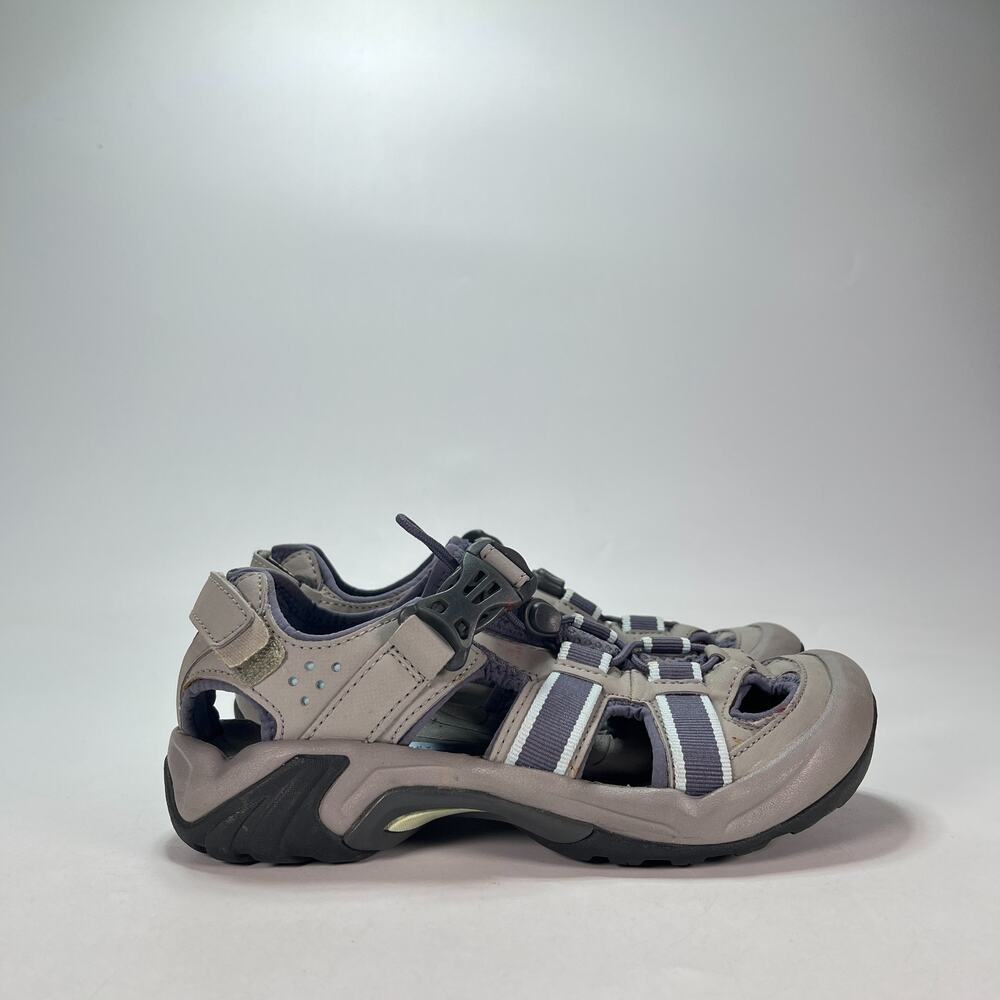 Teva Omnium Gray Blue Outdoor Hiking Water Shoes Sandals 6154 Women's Size 7